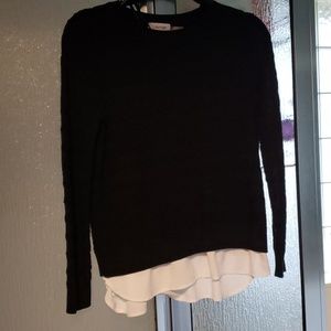 Black and white Calvin Klein sweater
